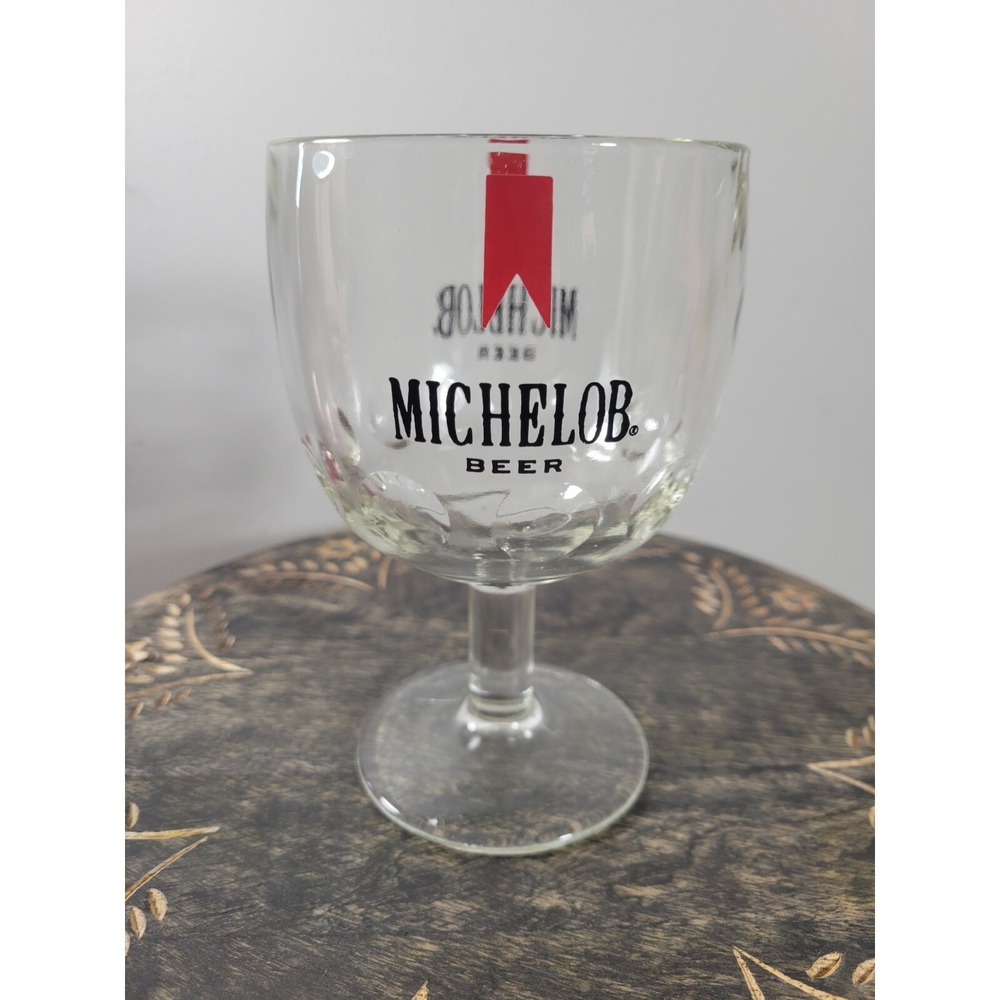 MICHELOB Dimple Thumb Print  Goblet‎ Beer Glass